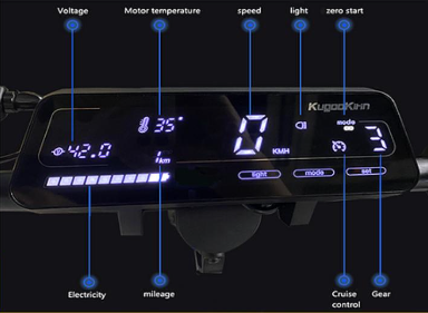 Kukirin G3 Older versions of the display