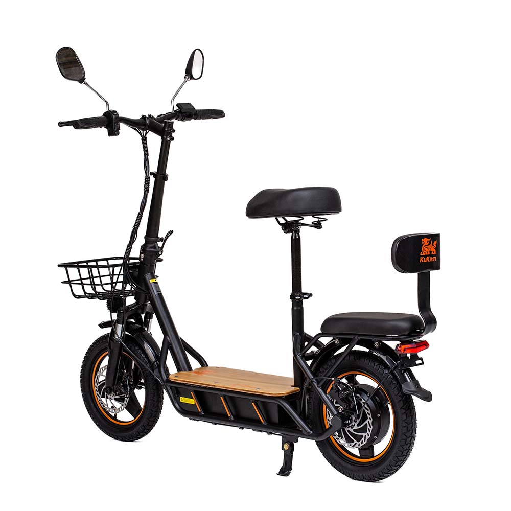Comfortable Kukirin C1 Pro electric bike with seat for adult riders