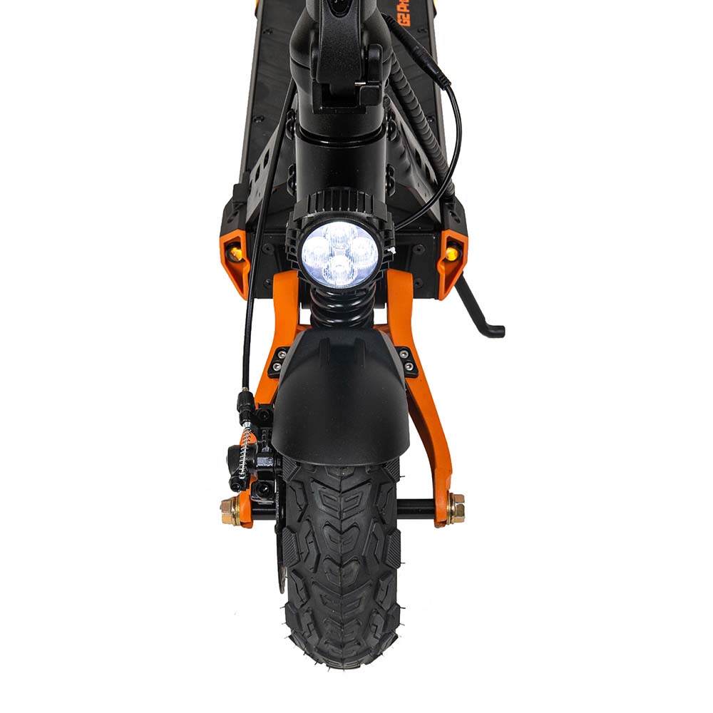 Kukirin G2 Pro electric scooter front wheel showcase with durable design for adult riders