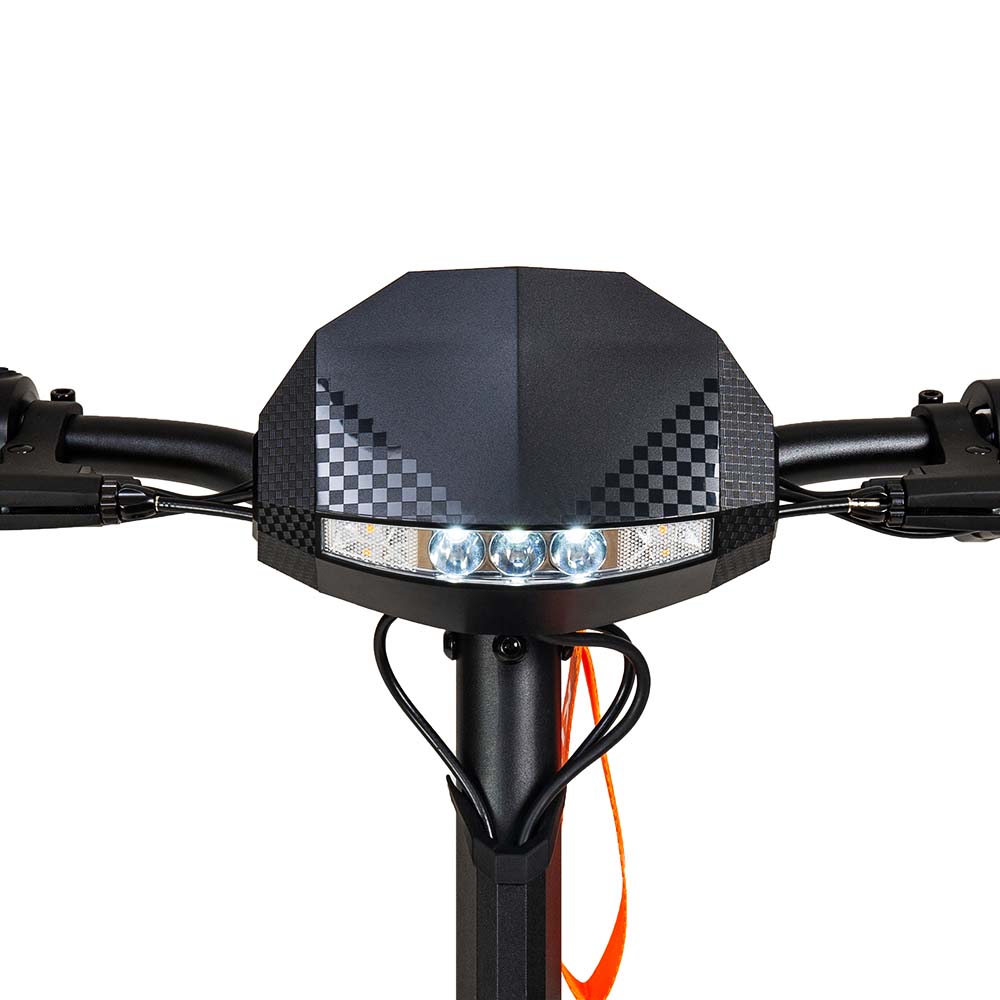 Kukirin G3 electric scooter display front view for adults with speed and battery indicators