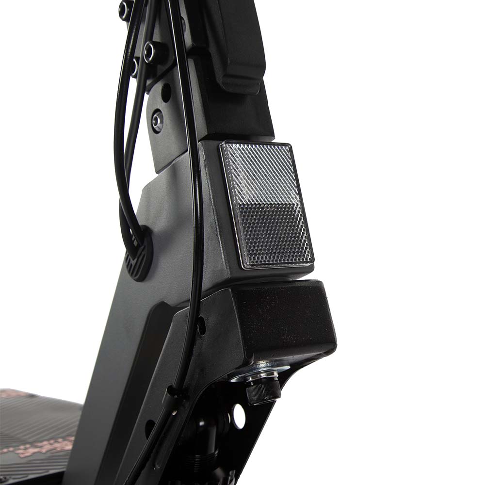 E-scooter close-up of Kukirin G4 2025 front LED lamp, adult electric scooter fast and reliable.