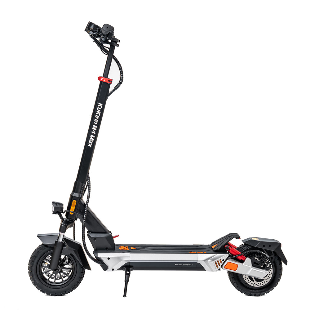 Kukirin M4 Max electric scooter side view for adults, 800W motor, 64km range e-scooter