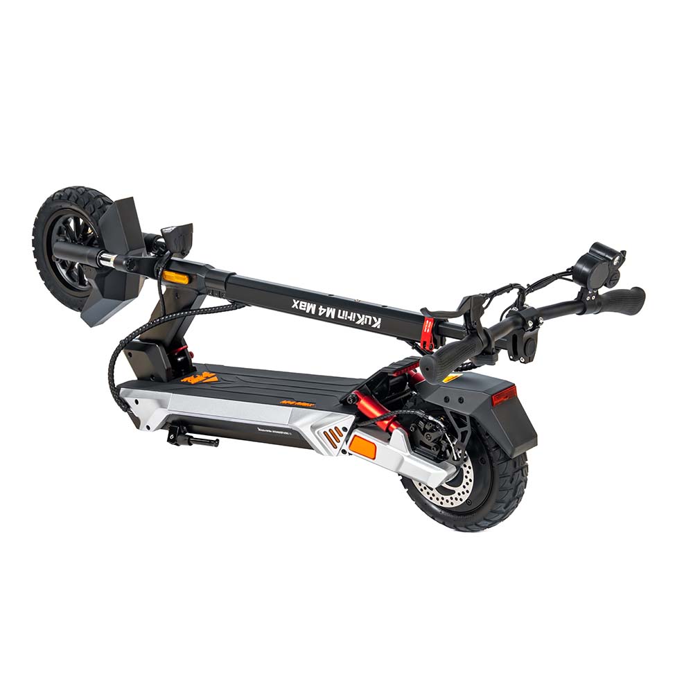 Folded Kukirin M4 Max adult electric scooter, compact and portable e-scooter for city commuting