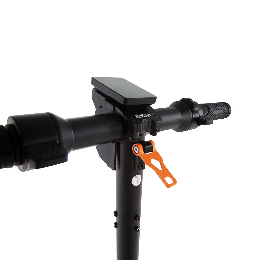 Rear-side view of Kukirin S1 Max handlebar, ergonomic controls for adult electric scooter