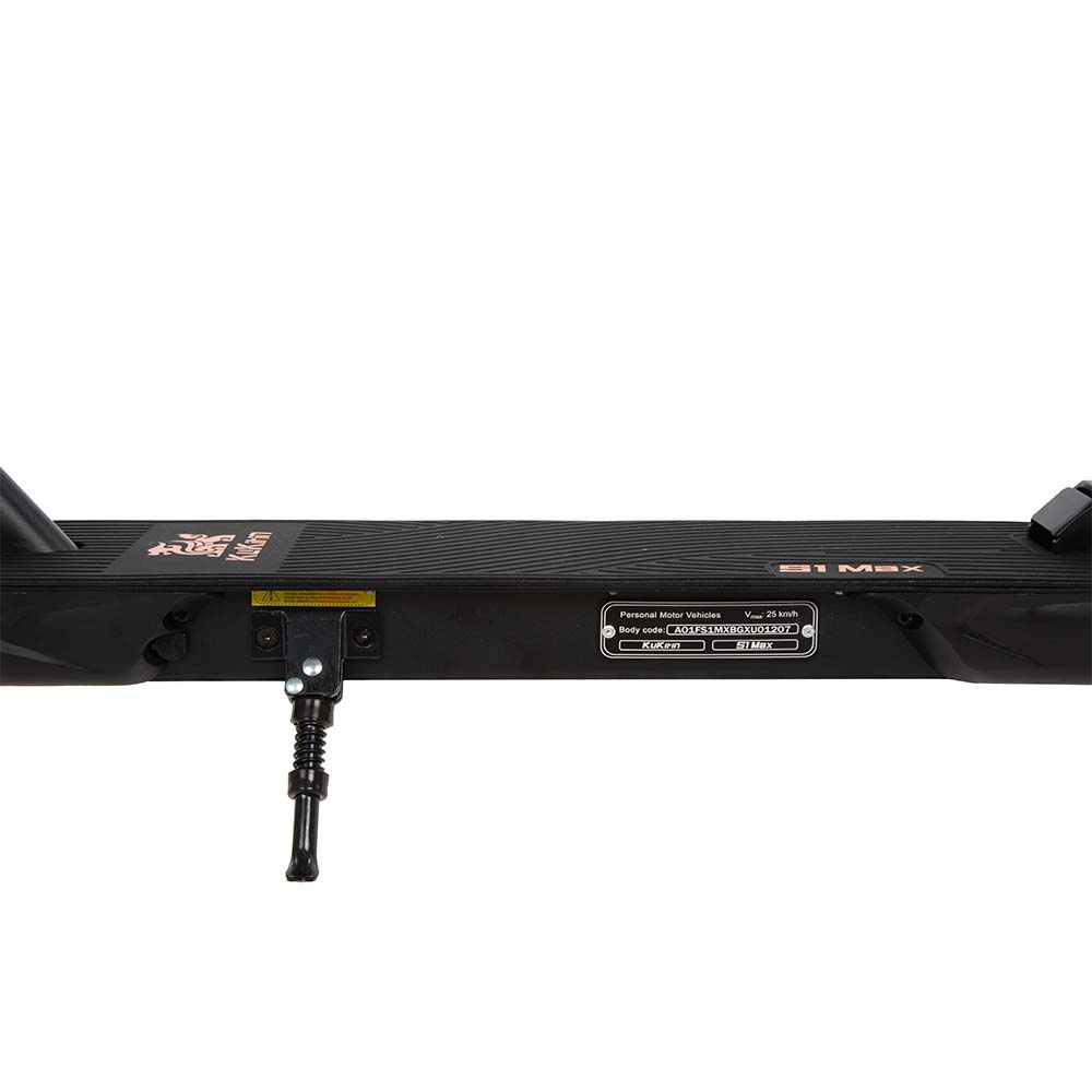 Kukirin S1 Max adult electric scooter footboard side view, anti-slip and stable for safe riding