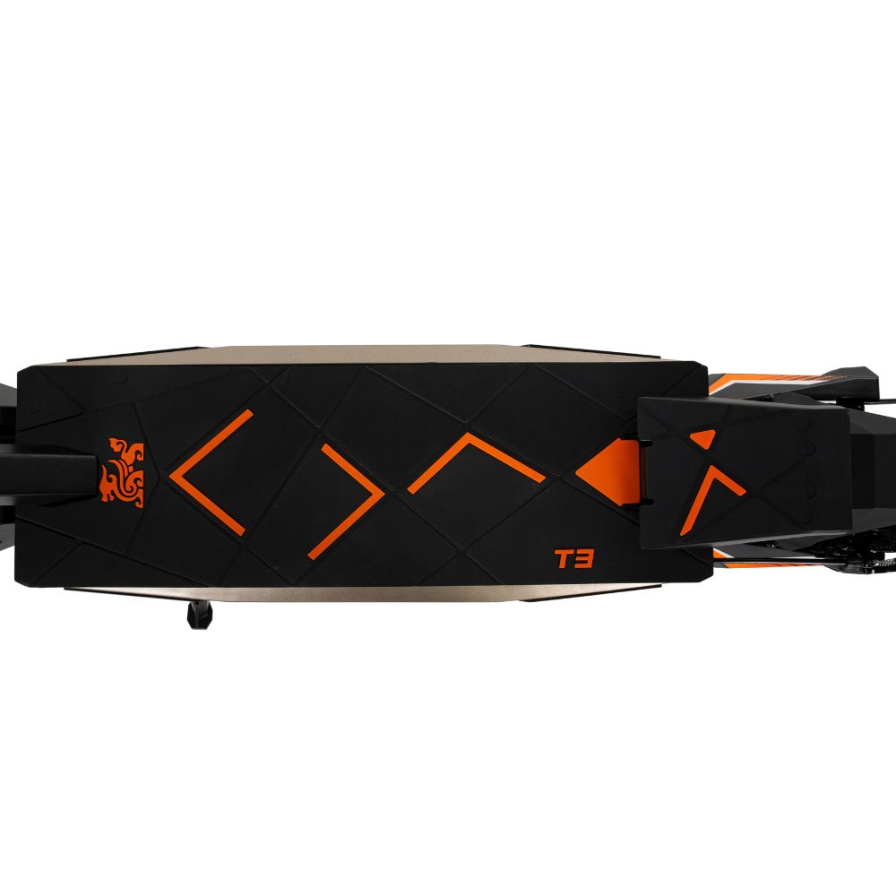 Kukirin T3 wide standing deck display, comfortable electric scooter adults