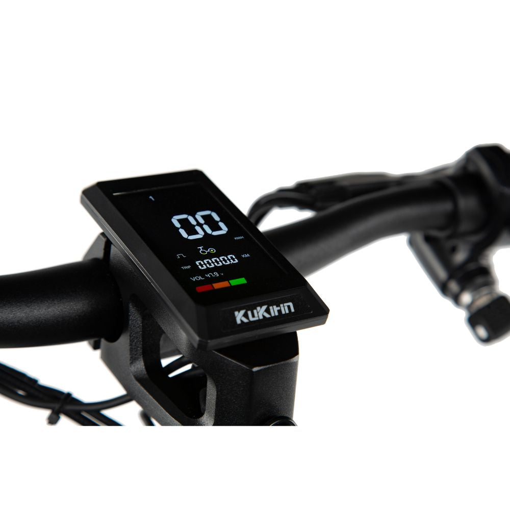 Kugoo Kirin T3 display screen close-up, smart electric scooter for adults